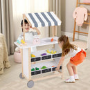 Wooden Ice Cream Cart and Market Stand – White