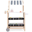 Wooden Ice Cream Cart and Market Stand – White