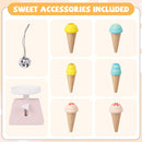 Wooden Ice Cream Cart and Market Stand – White