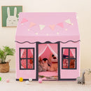 Kids Playhouse Tent with Mat and Star Lights – Pink