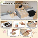 Wooden Pretend Supermarket with Shopping Cart – Natural