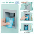 Wooden Play Kitchen with Chalkboard and Ice Maker – Green