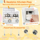 Corner Play Kitchen with Separate Refrigerator – White