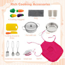 Corner Play Kitchen with Circulating Tap and Chef Accessories – White
