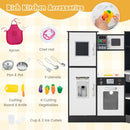 Corner Play Kitchen with Separate Sink and Chef Accessories – Coffee