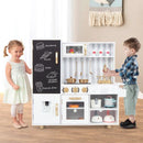 White Play Kitchen with Chalkboard, Lights and Sounds – White