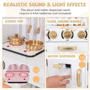White Play Kitchen with Chalkboard, Lights and Sounds – White