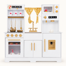 Baby Direct Wooden Play Kitchen with Lights and Sounds — White, gallery image 2