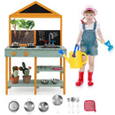 Outdoor Mud Kitchen with Root Viewer Planter – Multicolour