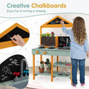 Outdoor Mud Kitchen with Root Viewer Planter – Multicolour