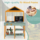 Outdoor Mud Kitchen with Root Viewer Planter – Multicolour