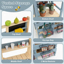 Two-Sided Outdoor Mud Kitchen and Grocery Store – Blue & Natural