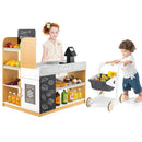 Pretend Grocery Store with Shopping Cart and Checkout – White
