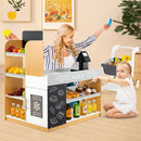 Pretend Grocery Store with Shopping Cart and Checkout – White