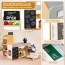 Pretend Grocery Store with Shopping Cart and Checkout – White