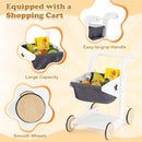Pretend Grocery Store with Shopping Cart and Checkout – White