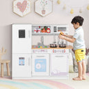 White Play Kitchen with Microwave and Dishwasher – White