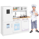White Play Kitchen with Microwave and Dishwasher – White
