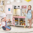 Pink Play Kitchen with Lights, Ice Maker and BBQ Grill – Pink
