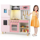 Pink Play Kitchen with Lights, Ice Maker and BBQ Grill – Pink