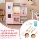 Pink Play Kitchen with Lights, Ice Maker and BBQ Grill – Pink