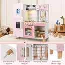 Pink Play Kitchen with Lights, Ice Maker and BBQ Grill – Pink