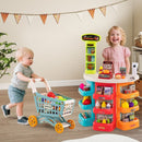 Pretend Supermarket with Shopping Cart and Play Food – Multicolour