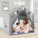 Two-Door Kids Play Tent with Padded Mat and Star Lights – TP10254GR