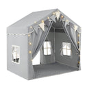 Two-Door Kids Play Tent with Padded Mat and Star Lights – TP10254GR