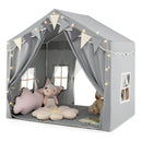 Two-Door Kids Play Tent with Padded Mat and Star Lights – TP10254GR
