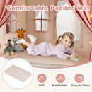 Two-Door Kids Play Tent with Padded Mat and Star Lights – TP10254PI