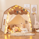 Large Dome Play Tent with Lights and Pennants – Coffee