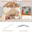 Large Dome Play Tent with Lights and Pennants – Coffee