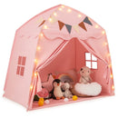 Large Dome Play Tent with Lights and Pennants – Pink