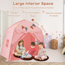 Large Dome Play Tent with Lights and Pennants – Pink