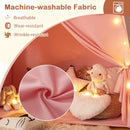 Large Dome Play Tent with Lights and Pennants – Pink