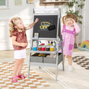 3-in-1 Kids Art Easel with Storage Bins – Grey