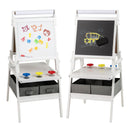 3-in-1 Kids Art Easel with Storage Bins – White