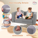 Modular kids sofa play couch in grey with removable covers, ideal for climbing, lounging, and imaginative play.
