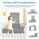 5-Piece Soft Play Set with Ball Pit and Washable Covers – Grey