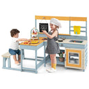 Outdoor Mud Kitchen and Picnic Table with Accessories – Grey