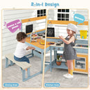 Outdoor Mud Kitchen and Picnic Table with Accessories – Grey