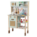 Green Play Kitchen with Lights, Coffee Maker and Chalkboard – Green