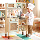 Green Play Kitchen with Lights, Coffee Maker and Chalkboard – Green