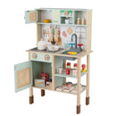Green Play Kitchen with Lights, Coffee Maker and Chalkboard – Green