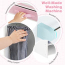 Wooden Laundry Playset with Ironing Board and Sink – Pink