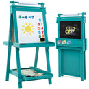 Folding Wooden Art Easel with Three Height Settings – Green