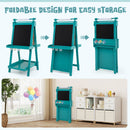 Folding Wooden Art Easel with Three Height Settings – Green