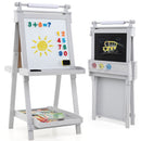 Folding Wooden Art Easel with Three Height Settings – Grey