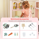 Corner Play Kitchen with Pull-Out Countertop and Ice Maker – Pink